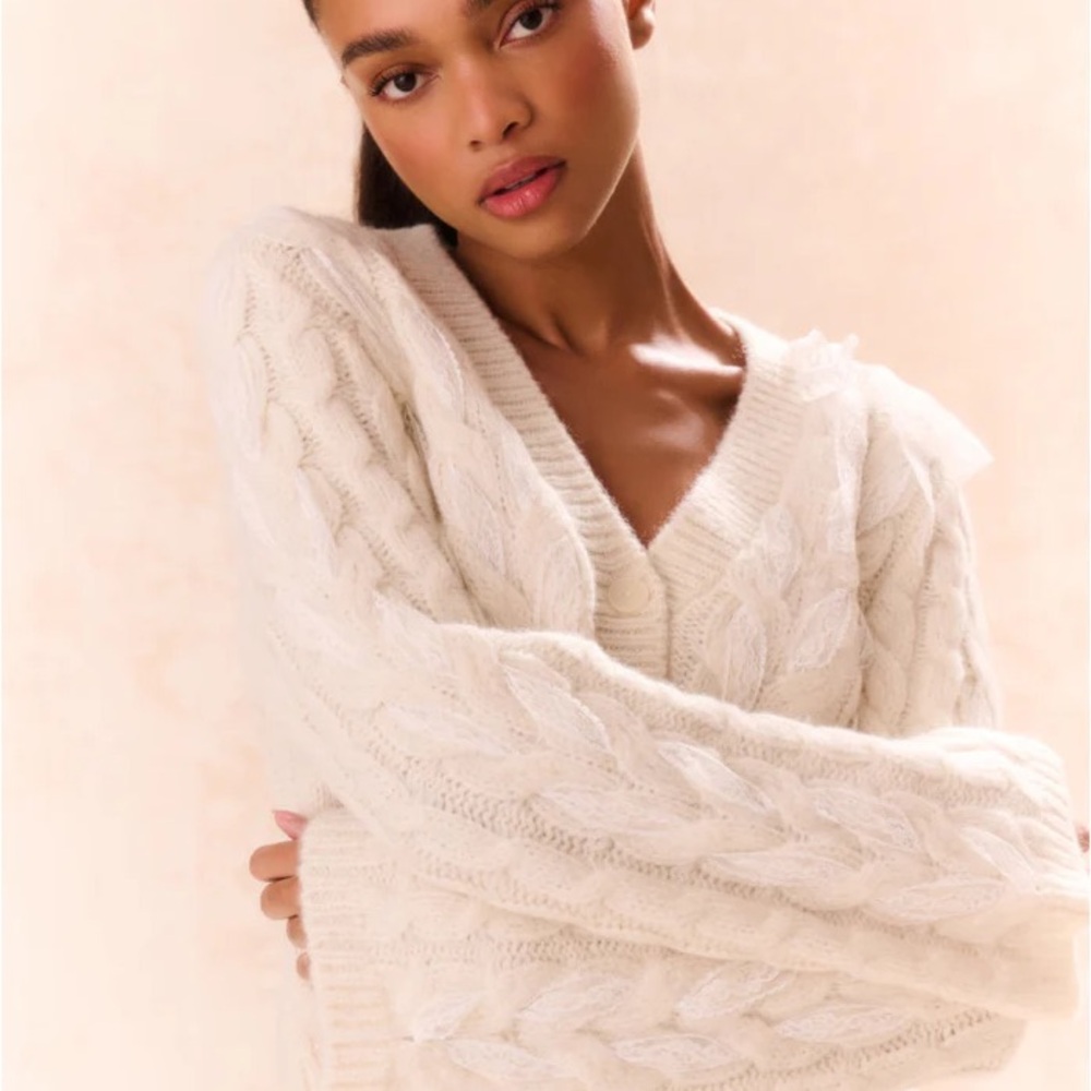 LOVESHACKFANCY Lourella Cardigan - Picture 4 of 7